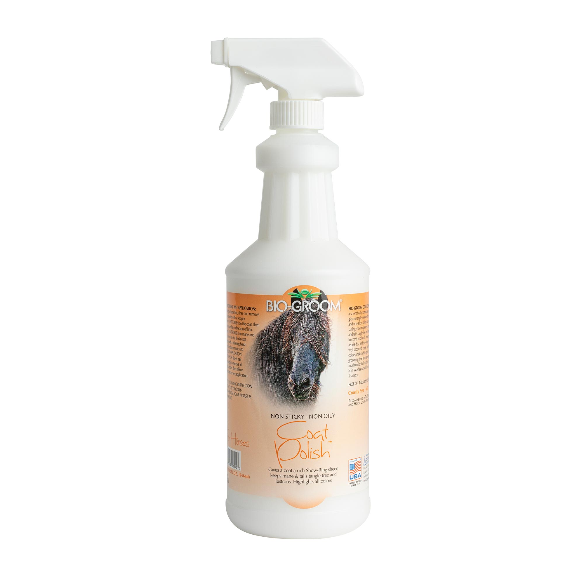 Case Pack - Coat Polish™ Spray-On Sheen for Horses (Size: 32 oz.)
