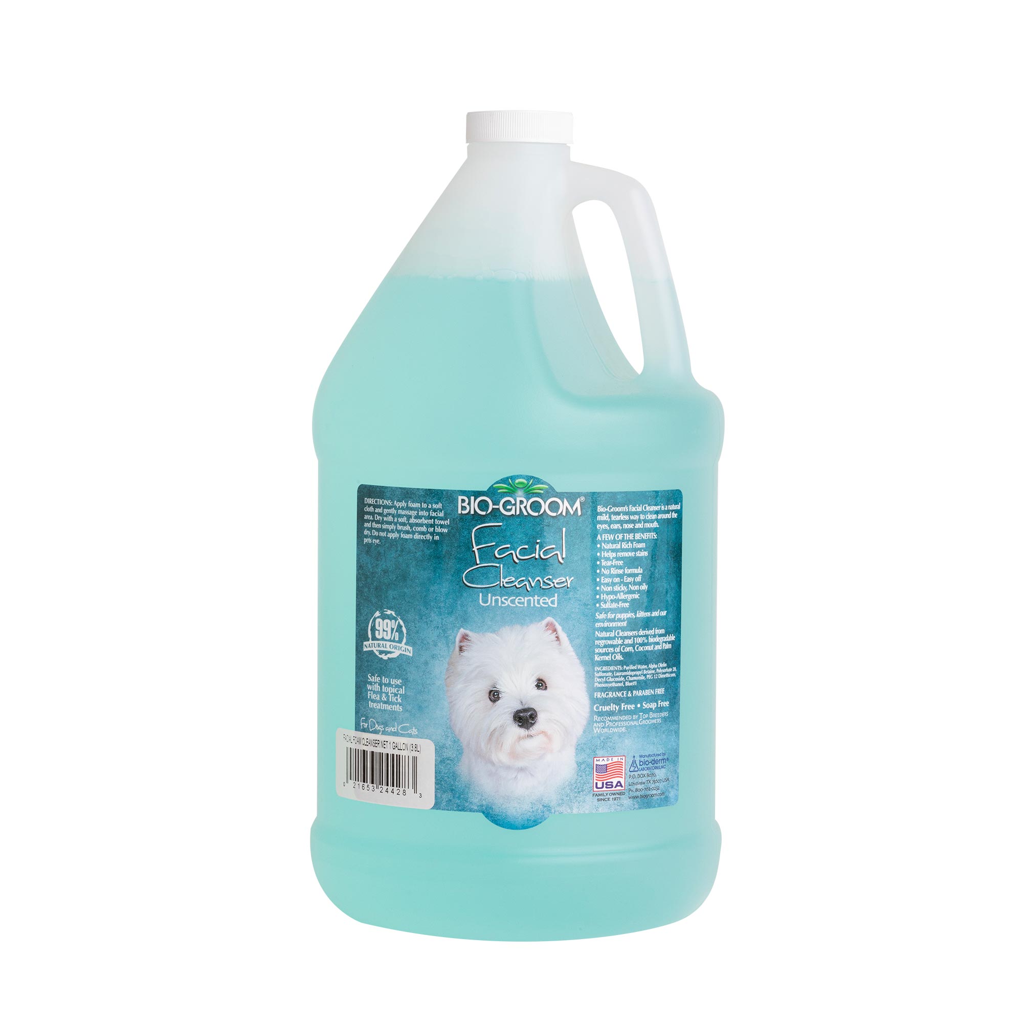 Case Pack - Facial Foam Tearless Cleanser for Dogs (Size: Gallon)