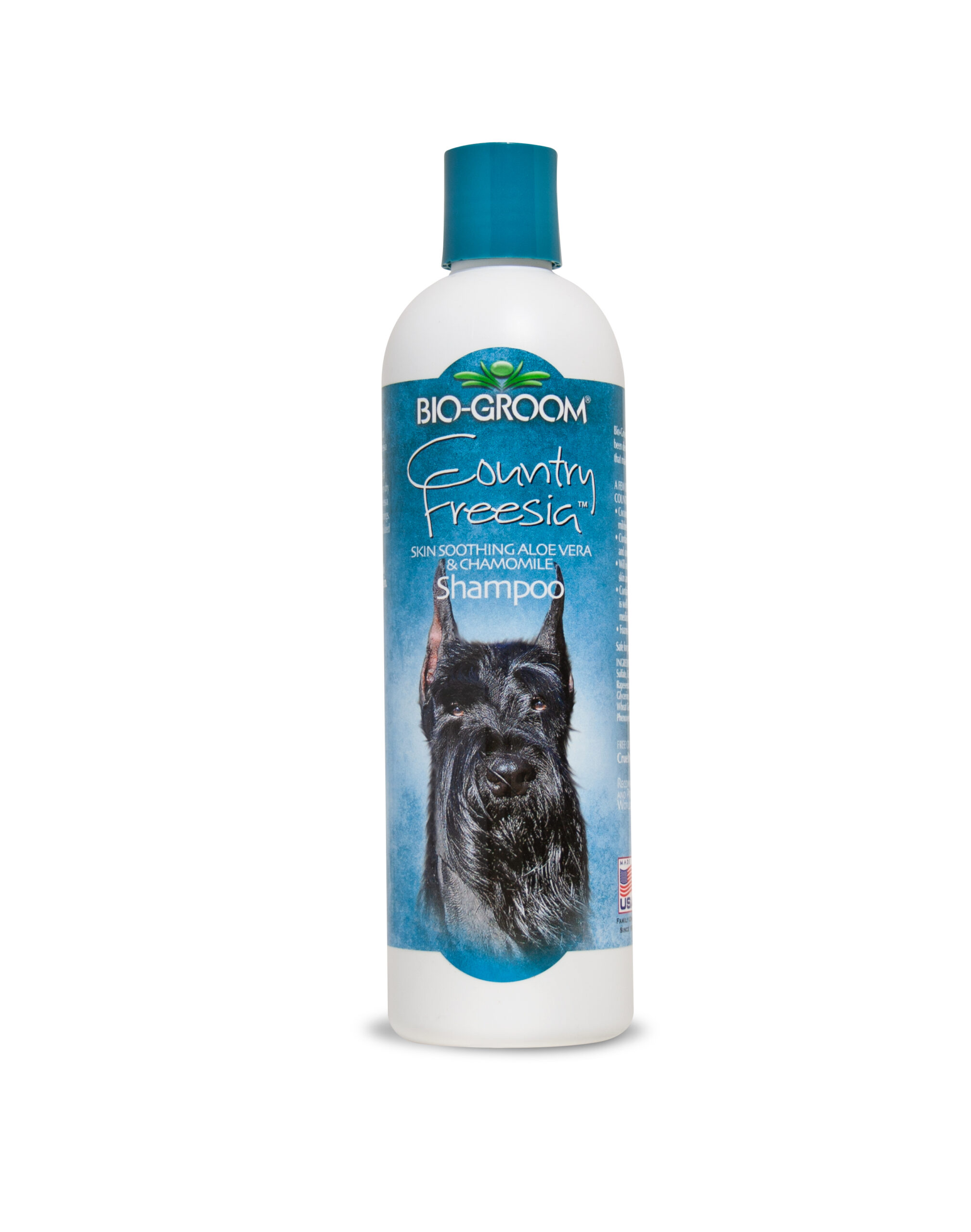 Country-Freesia-Shamp.-12oz.-FRONT-2 Country Freesia Aloe Vera & Chamomile Dog Shampoo