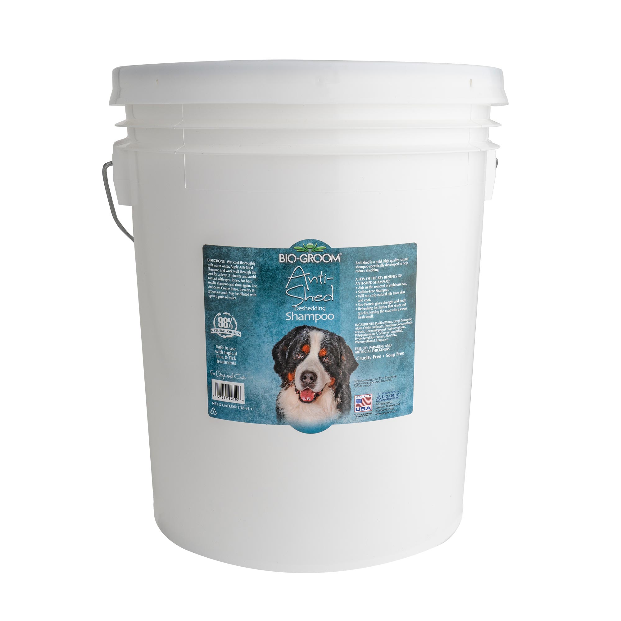 Bark2Basics Crystal Clear Dog Shampoo, 5 Gallon Pail