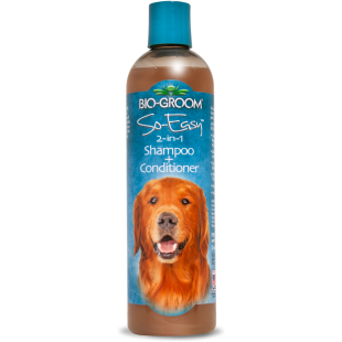 Front View of a 12-ounce bottle of So-Easy 2-in-1 Dog Shampoo & Conditioner